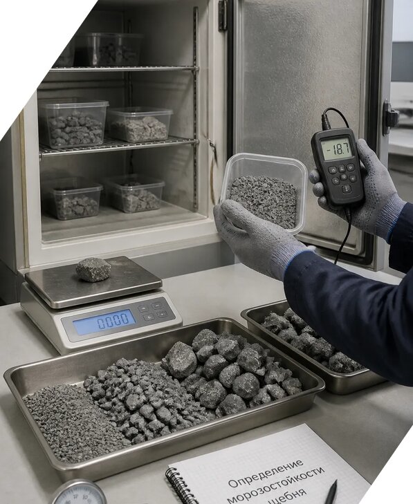 Определение морозостойкости щебня в Сарапуле от 3613 р. | ЭкспертизаРоссия